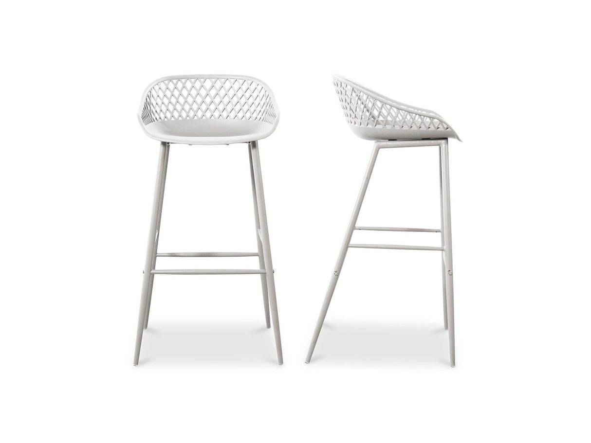 Piazza White Outdoor Barstool (Set of 2) by MOES at Eve Furniture
