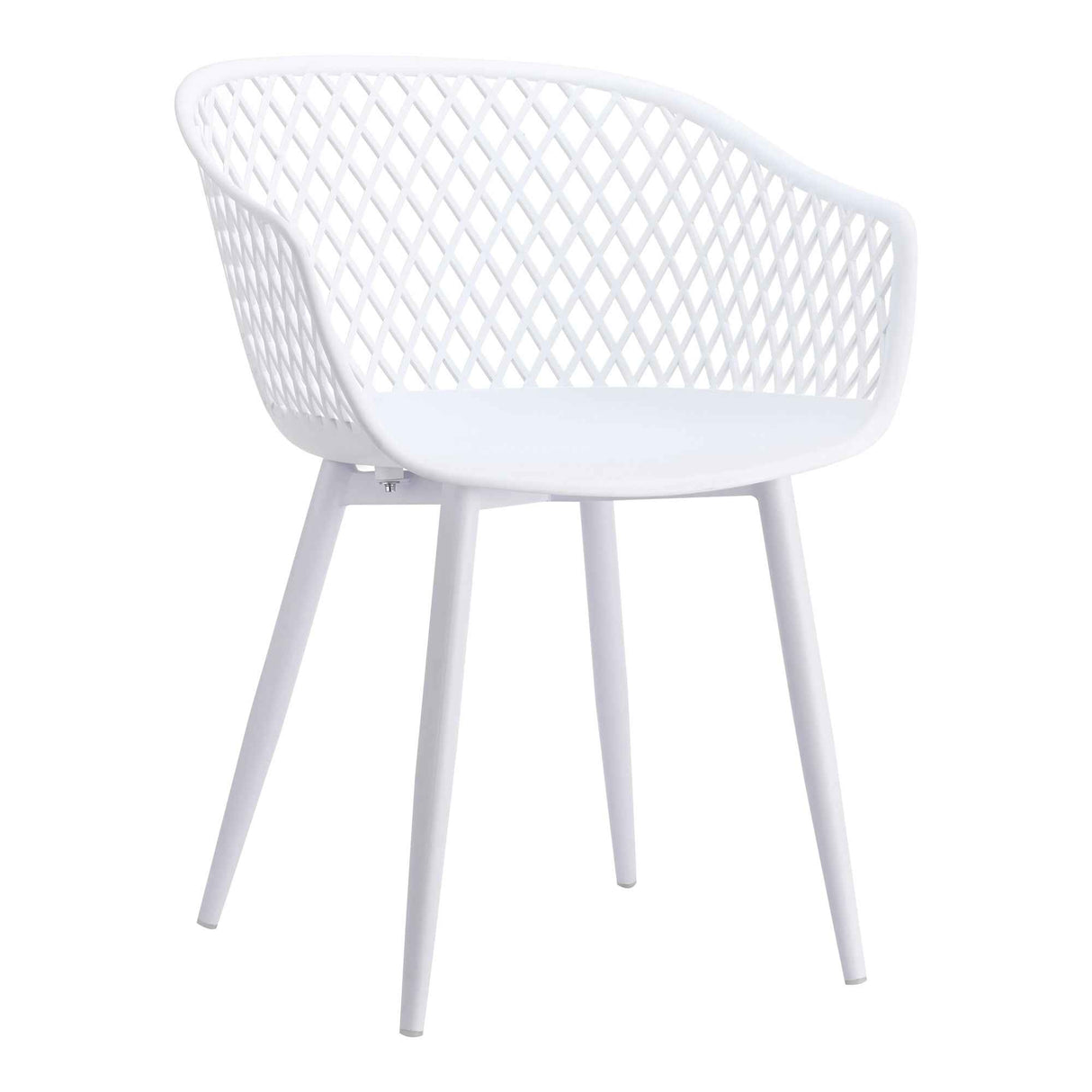 Piazza White Outdoor Chair (Set of 2) by Moe's Home at Eve Furniture