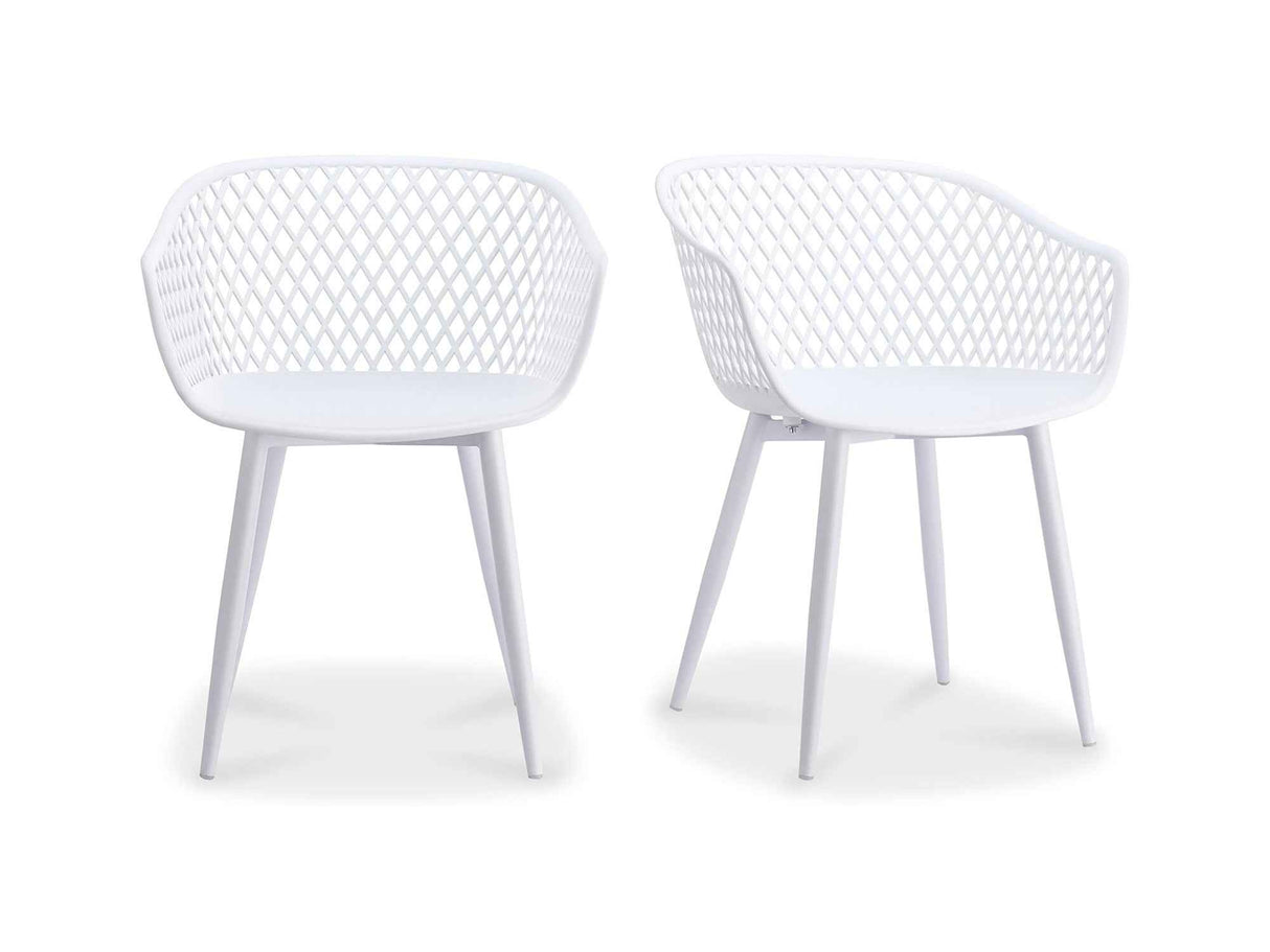 Piazza White Outdoor Chair (Set of 2) by Moe's Home at Eve Furniture