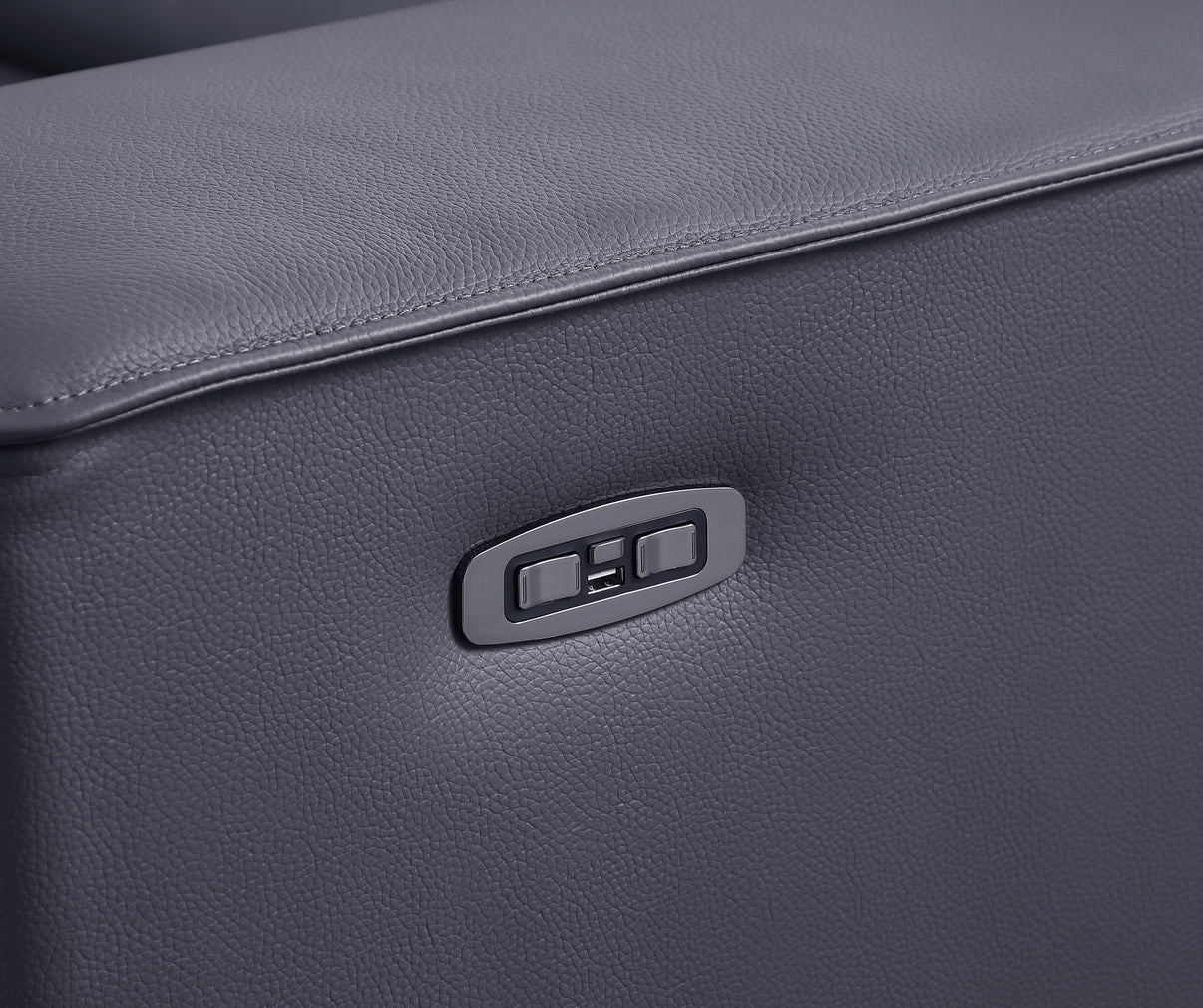 Picasso Dark Grey 6-Piece 2 Power Reclining Sectional by New Era Innovations at Eve Furniture