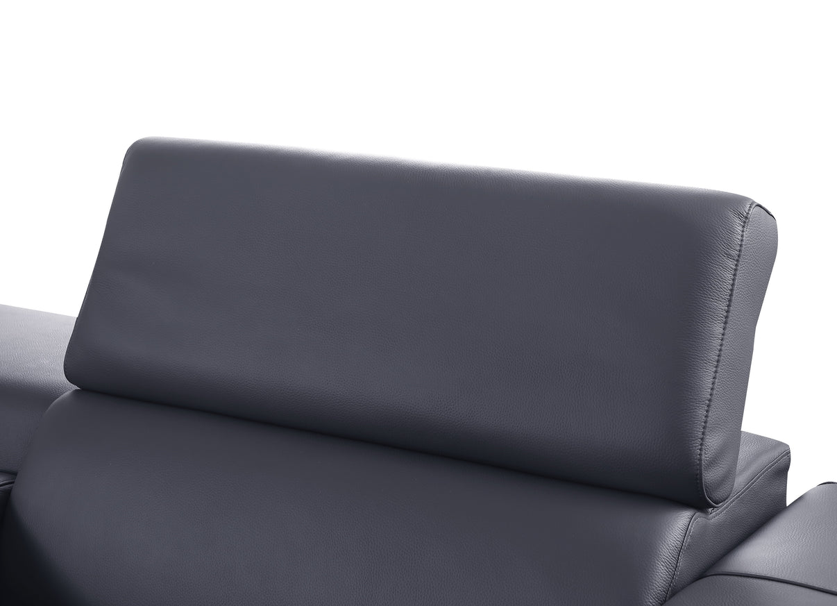 Picasso Dark Grey 7-Piece 3 Power Reclining Sectional by New Era Innovations at Eve Furniture
