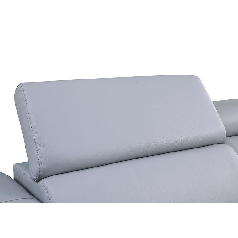 Picasso Light Blue 7-Piece 3-Power Reclining Sectional by New Era Innovations at Eve Furniture