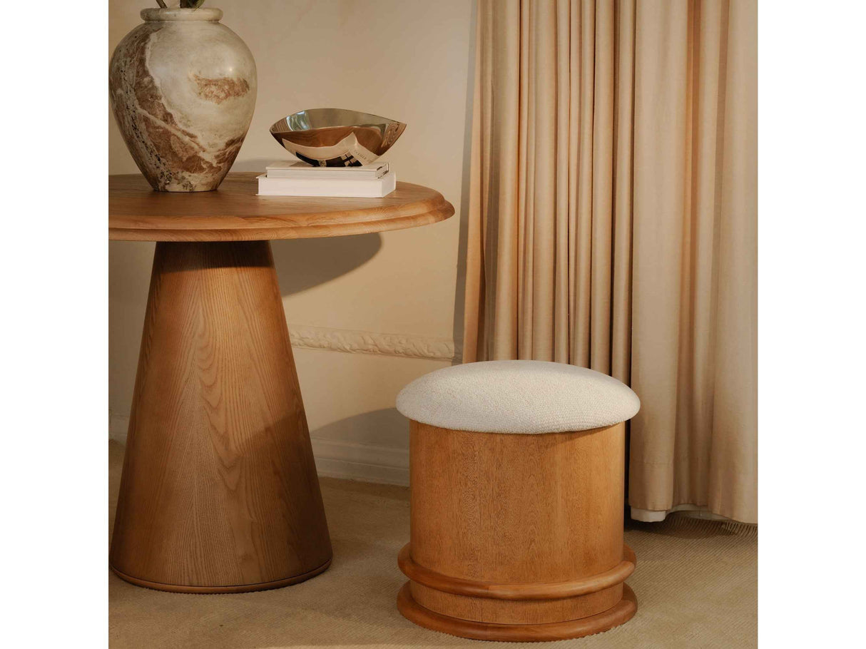 Piccolo Flecked Oatmeal/Brown Storage Stool