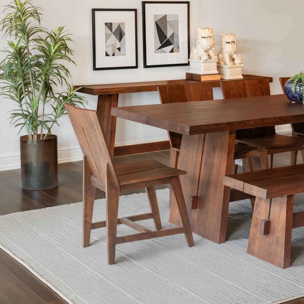 Piedmont 79" Bench in Coffee Bean