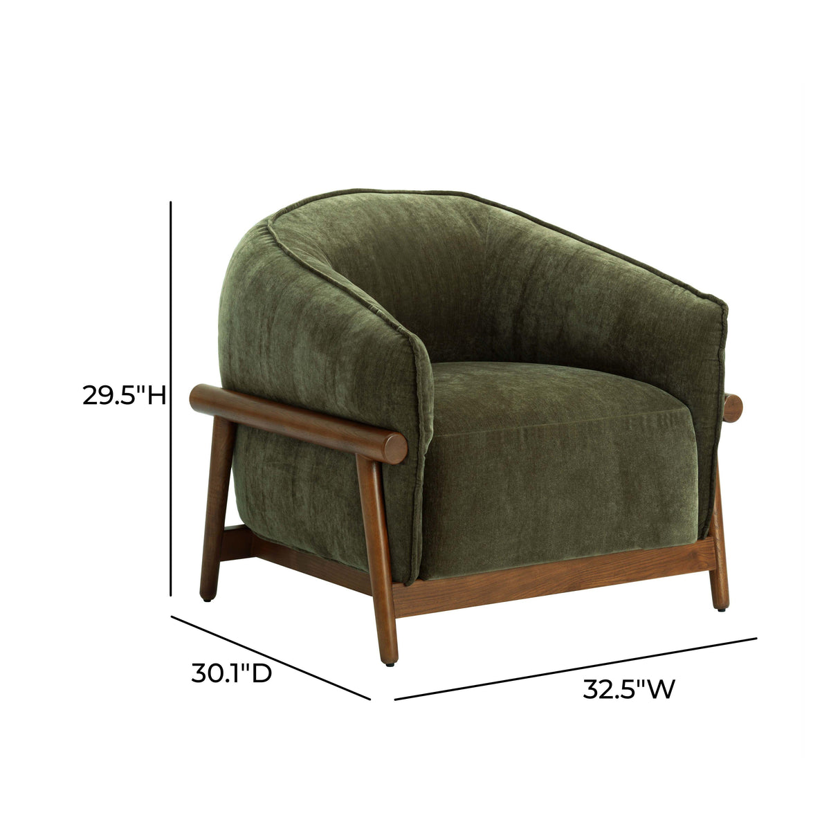 Piedmont Upcycled Chenille Accent Chair by TOV Furniture at Eve Furniture