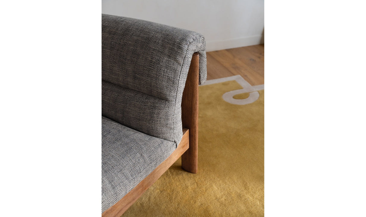 Pierce Accent Chair Flecked Black by Moe's Home at Eve Furniture