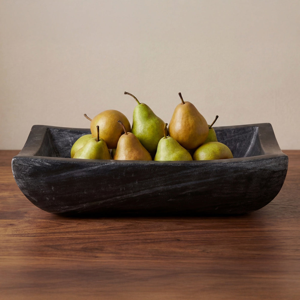 Piero Black Basin Marble Bowl by MOES at Eve Furniture