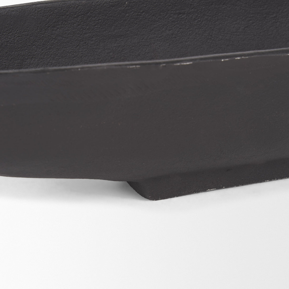 Piero Large Matte Black Metal Decorative Bowl by Mercana at Eve Furniture