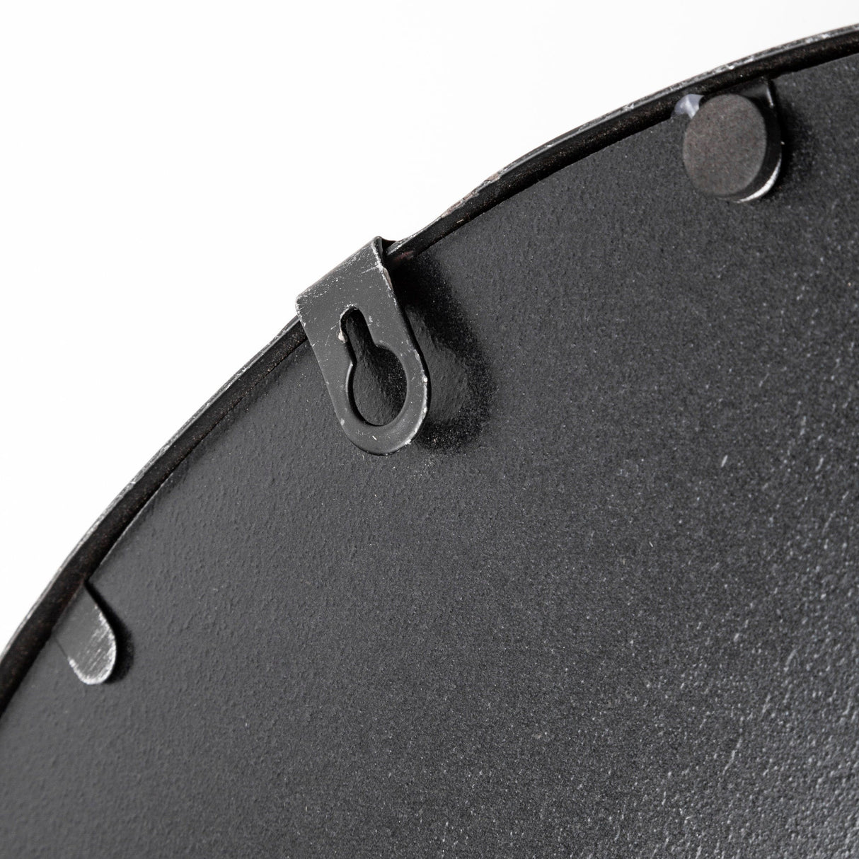 Piers (Set of 2) Black Metal Mirrored Round Trays by Mercana at Eve Furniture