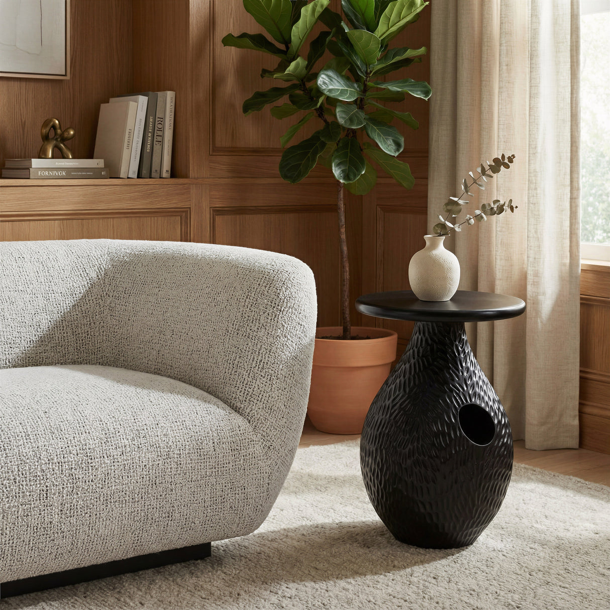 Piho Black Side Table by Zuomod at Eve Furniture