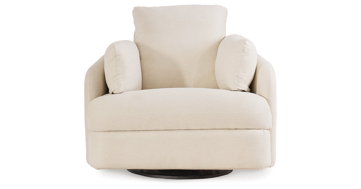 Pillar Peak Oyster Swivel Glider Recliner by Ashley at Eve Furniture