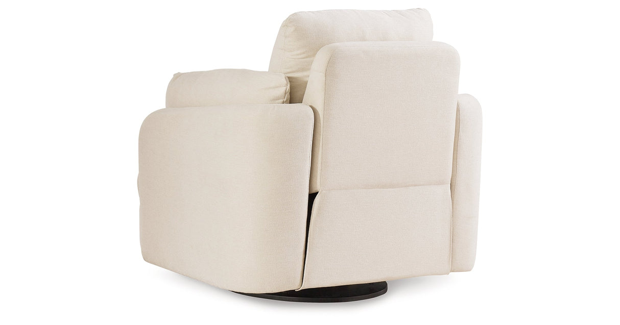 Pillar Peak Oyster Swivel Glider Recliner by Ashley at Eve Furniture