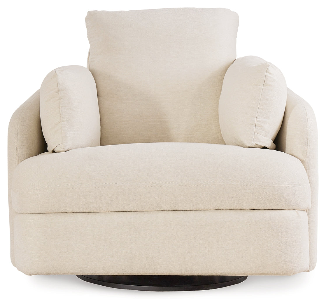 Pillar Peak Oyster Swivel Glider Recliner by Ashley at Eve Furniture