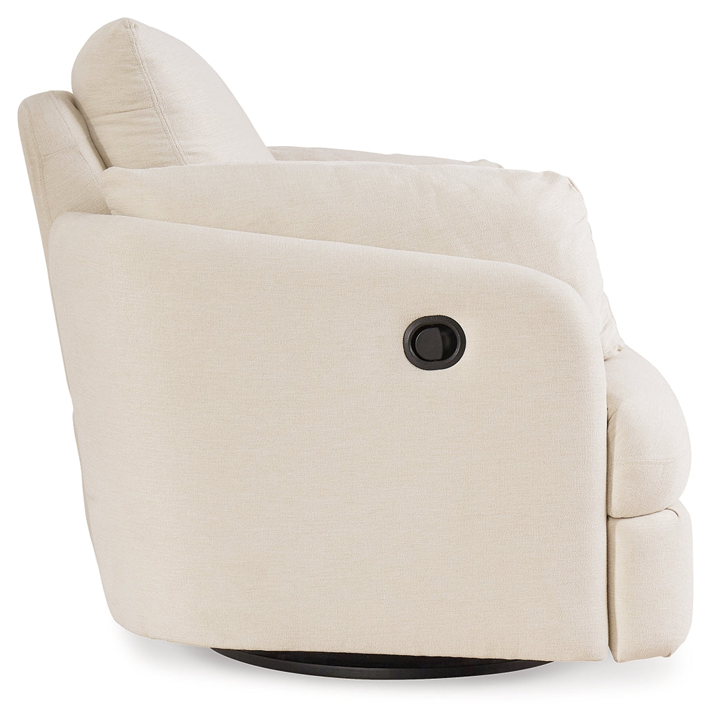 Pillar Peak Oyster Swivel Glider Recliner by Ashley at Eve Furniture