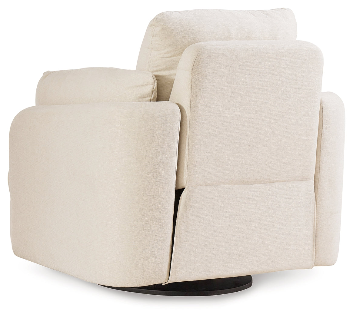 Pillar Peak Oyster Swivel Glider Recliner by Ashley at Eve Furniture