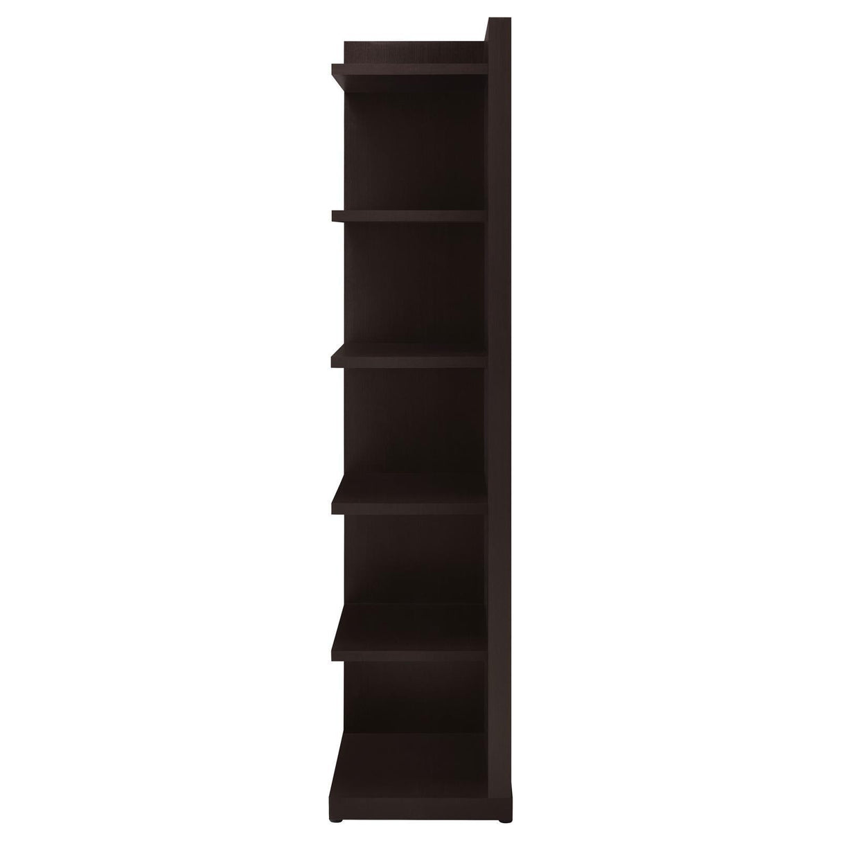 Pinckard Cappuccino 6-Tier Corner Bookcase by Coaster at Eve Furniture