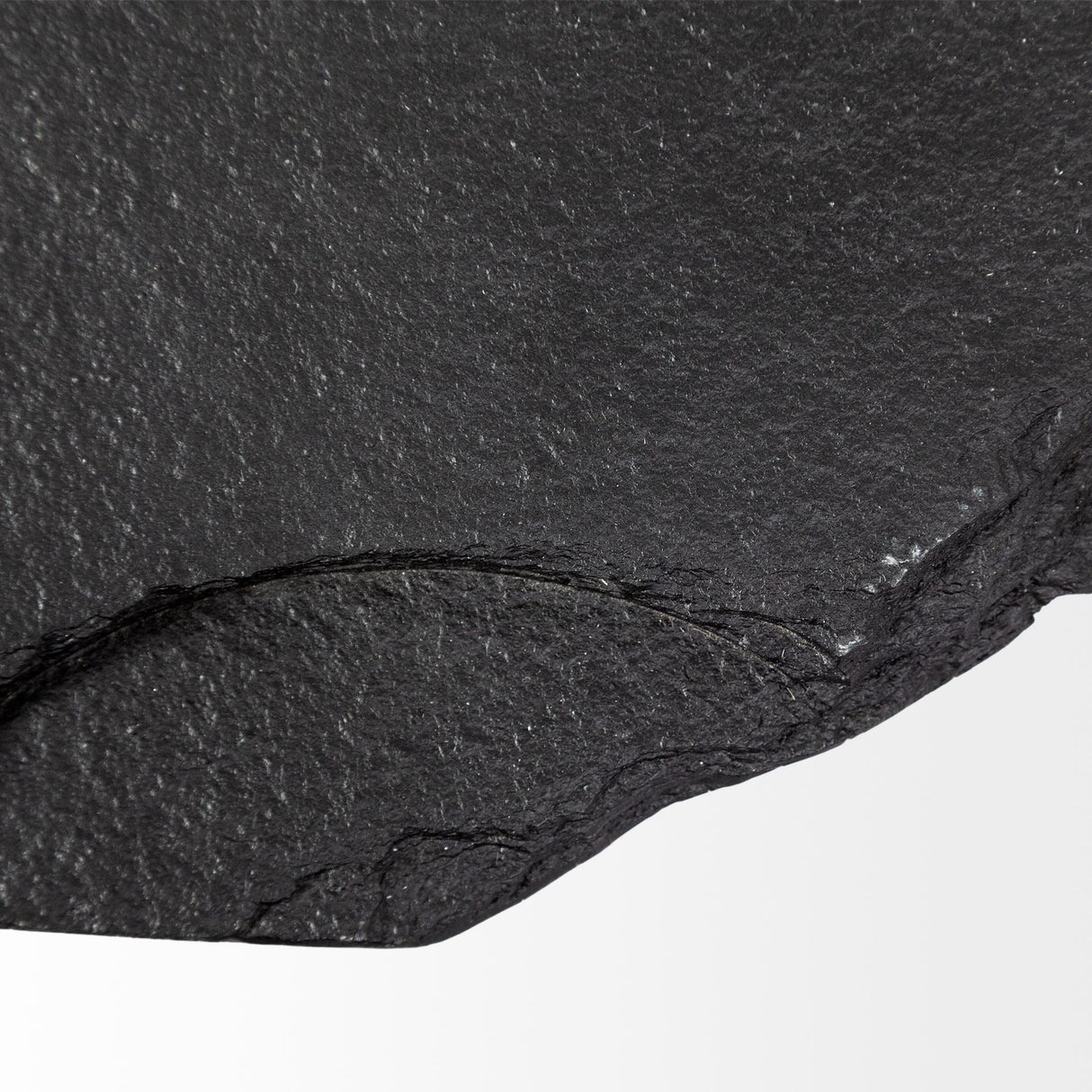 Pinera 37"x33" Black Slate With Iron Base Coffee Table by Mercana at Eve Furniture