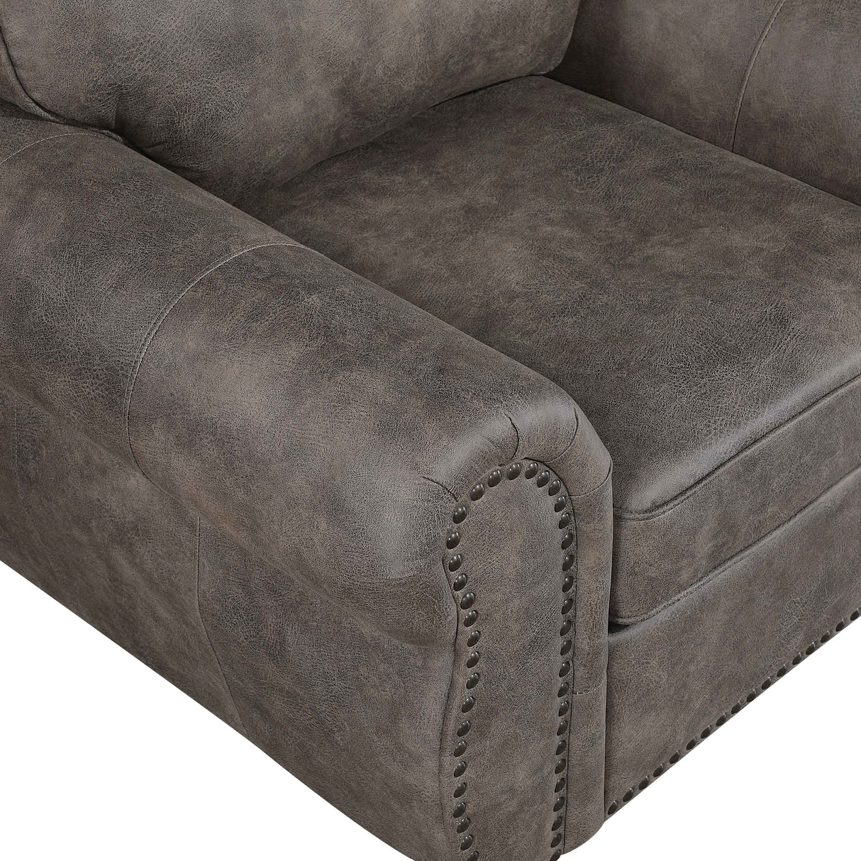 Pinnacle Pewter Chair by Homelegance at Eve Furniture