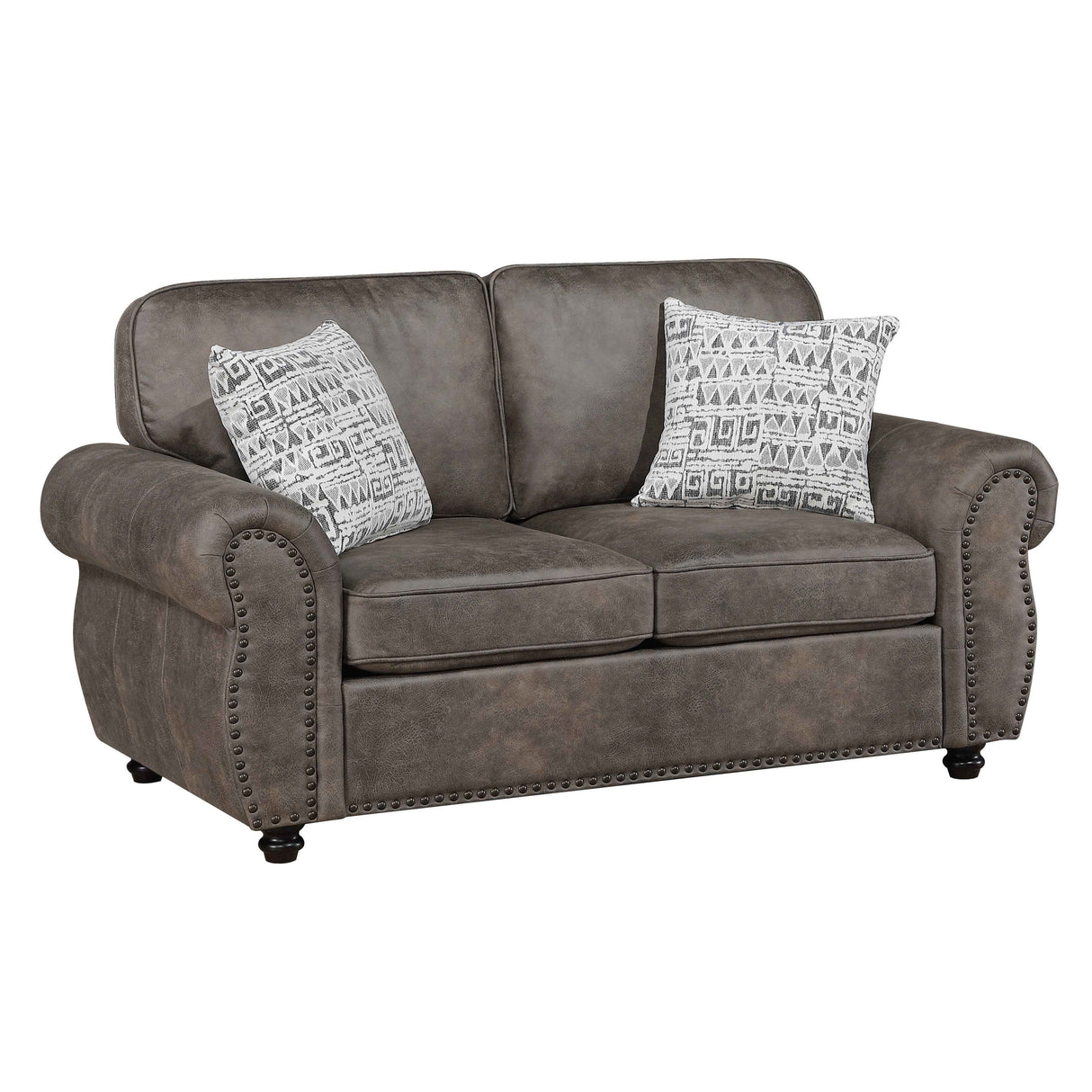 Pinnacle Pewter Living Room Set by Homelegance at Eve Furniture
