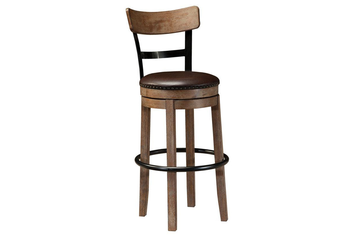 Pinnadel Light Brown Bar Height Barstool by Ashley at Eve Furniture
