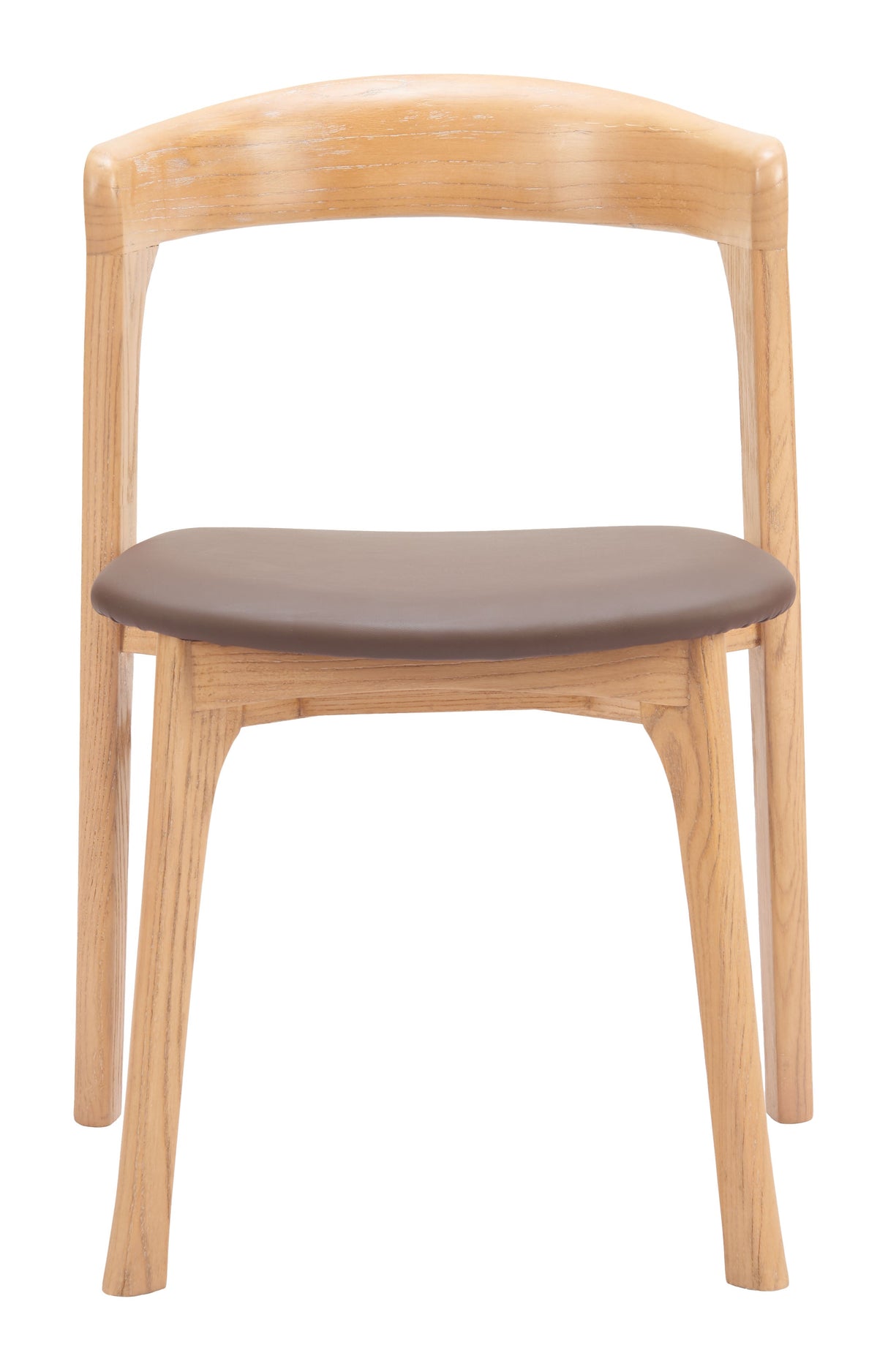 Pioro Brown & Natural Dining Chair (Set of 2) by Zuomod at Eve Furniture
