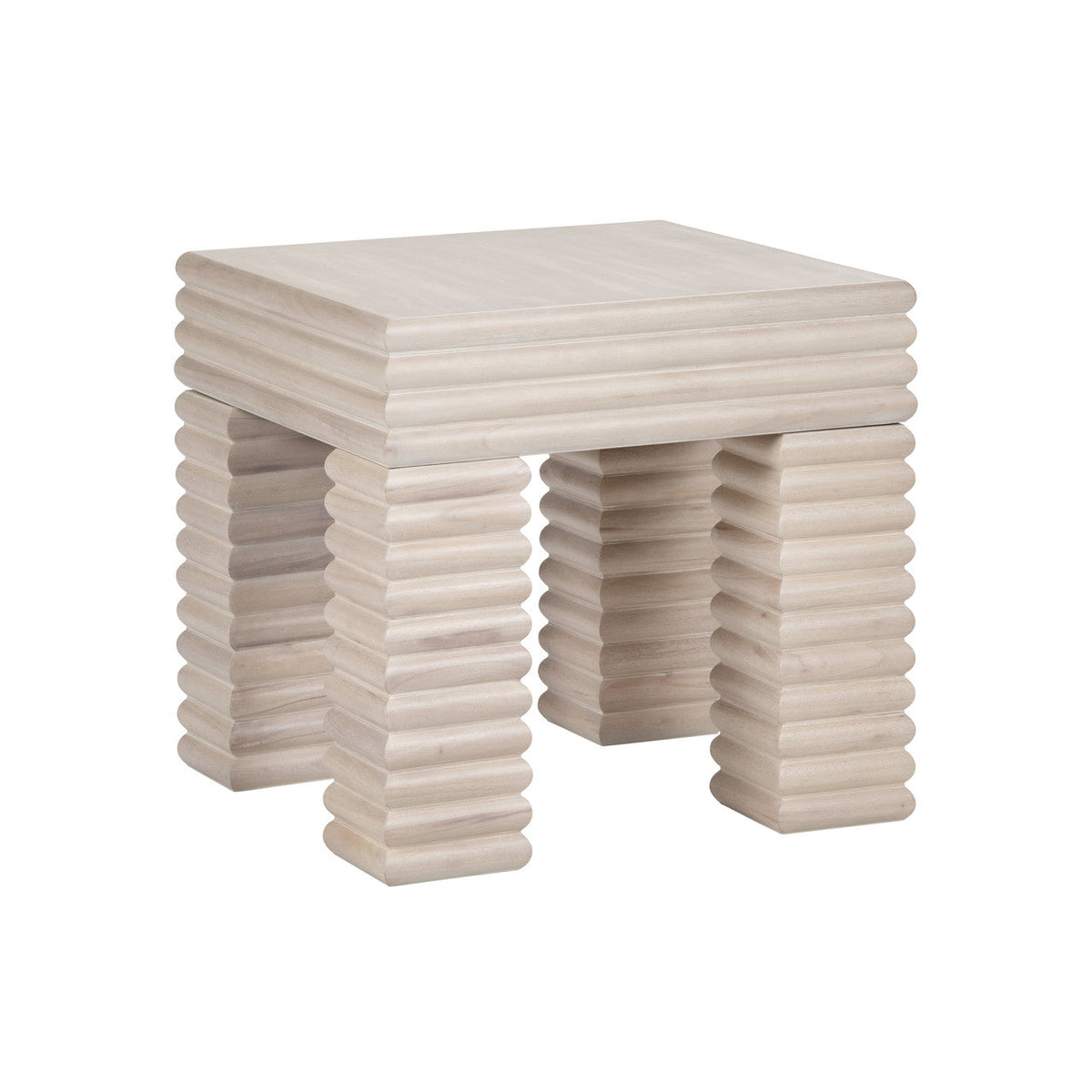 Piper Cream End Table by Crestview at Eve Furniture