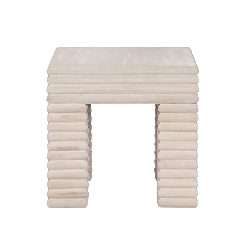 Piper Cream End Table by Crestview at Eve Furniture