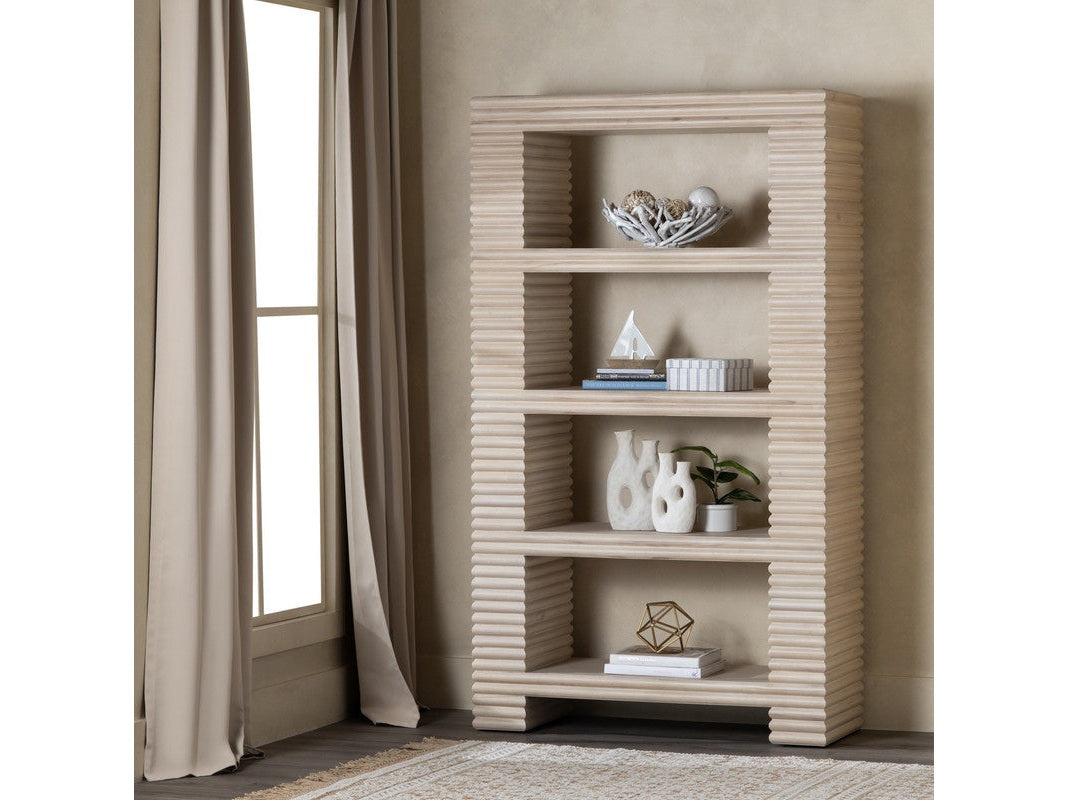 Piper Cream Etagere by Crestview at Eve Furniture