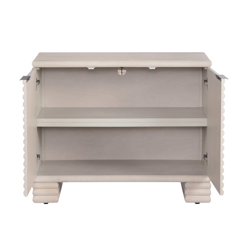 Piper Cream Two-Door Cabinet by Crestview at Eve Furniture
