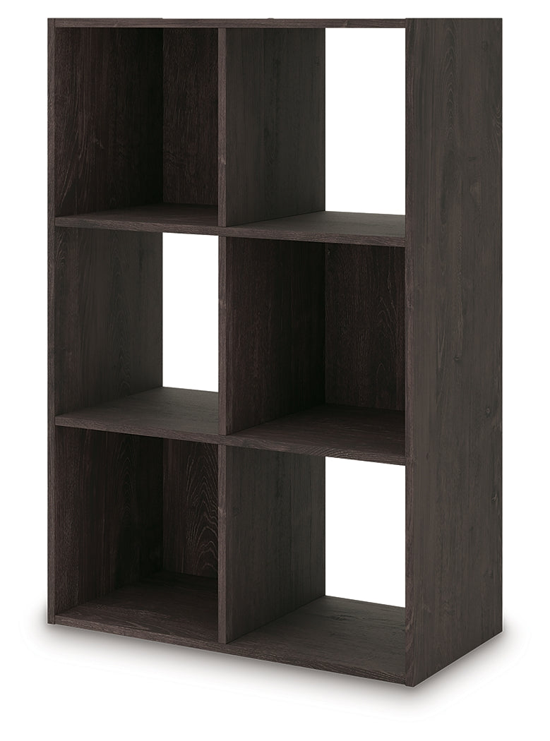 Piperton Charcoal Six Cube Organizer by Ashley at Eve Furniture