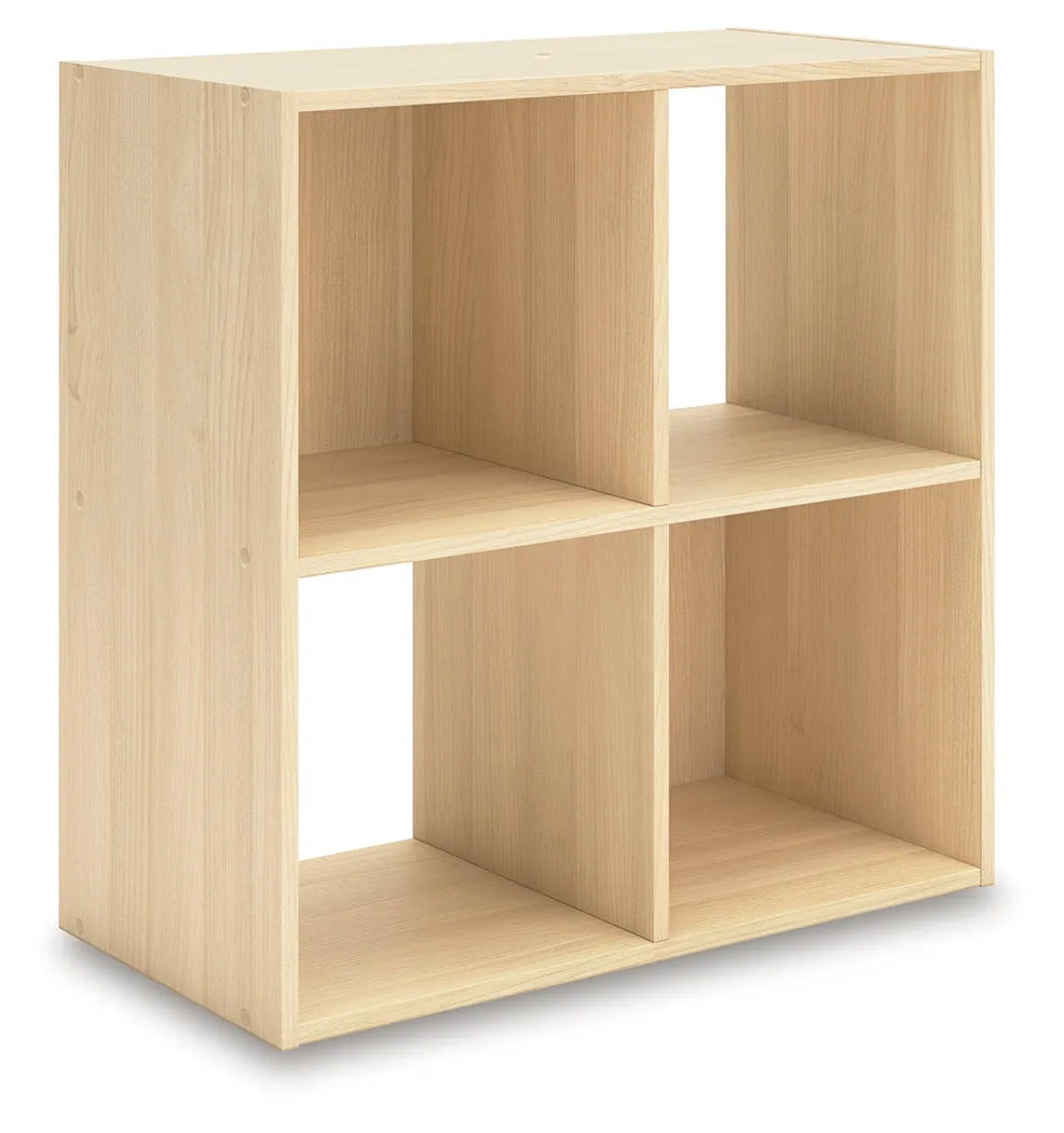 Piperton Tan Four Cube Organizer by Ashley at Eve Furniture