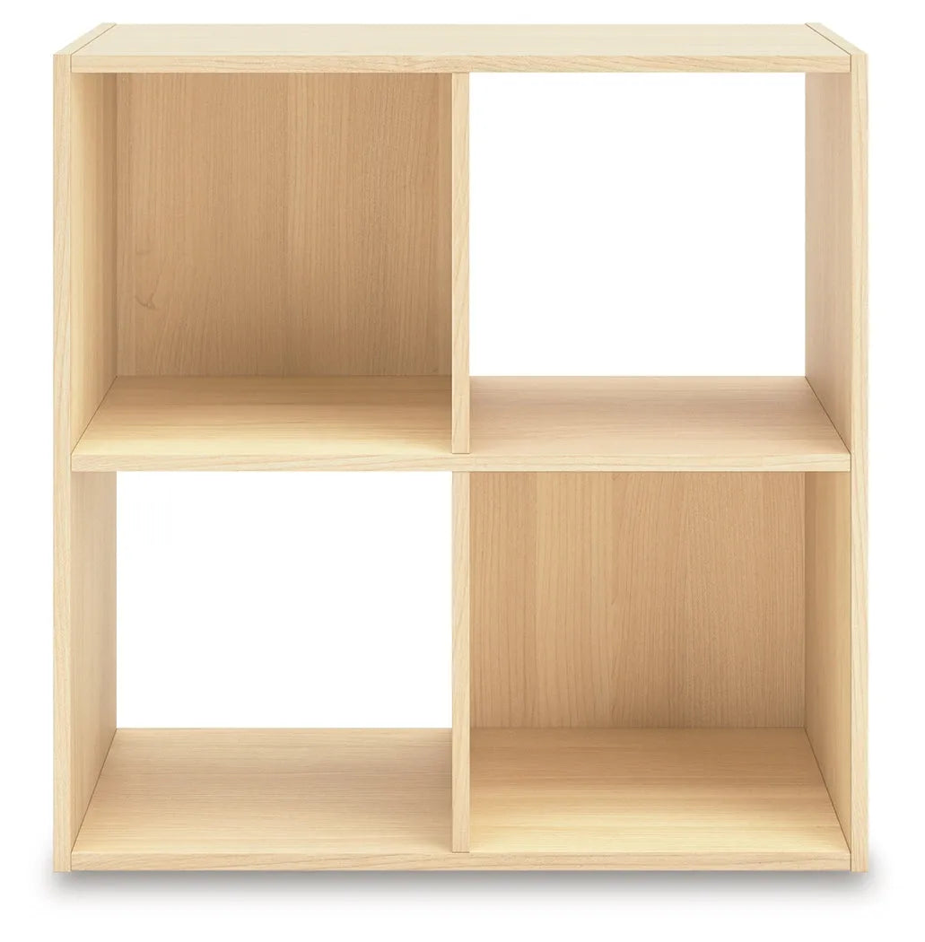 Piperton Tan Four Cube Organizer by Ashley at Eve Furniture