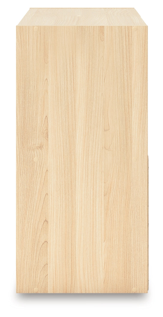 Piperton Tan Four Cube Organizer by Ashley at Eve Furniture