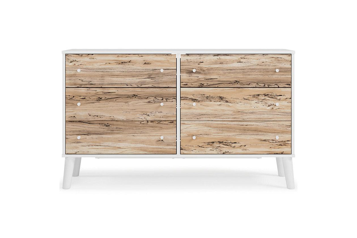 Piperton Two-tone Brown/White Dresser by Ashley at Eve Furniture