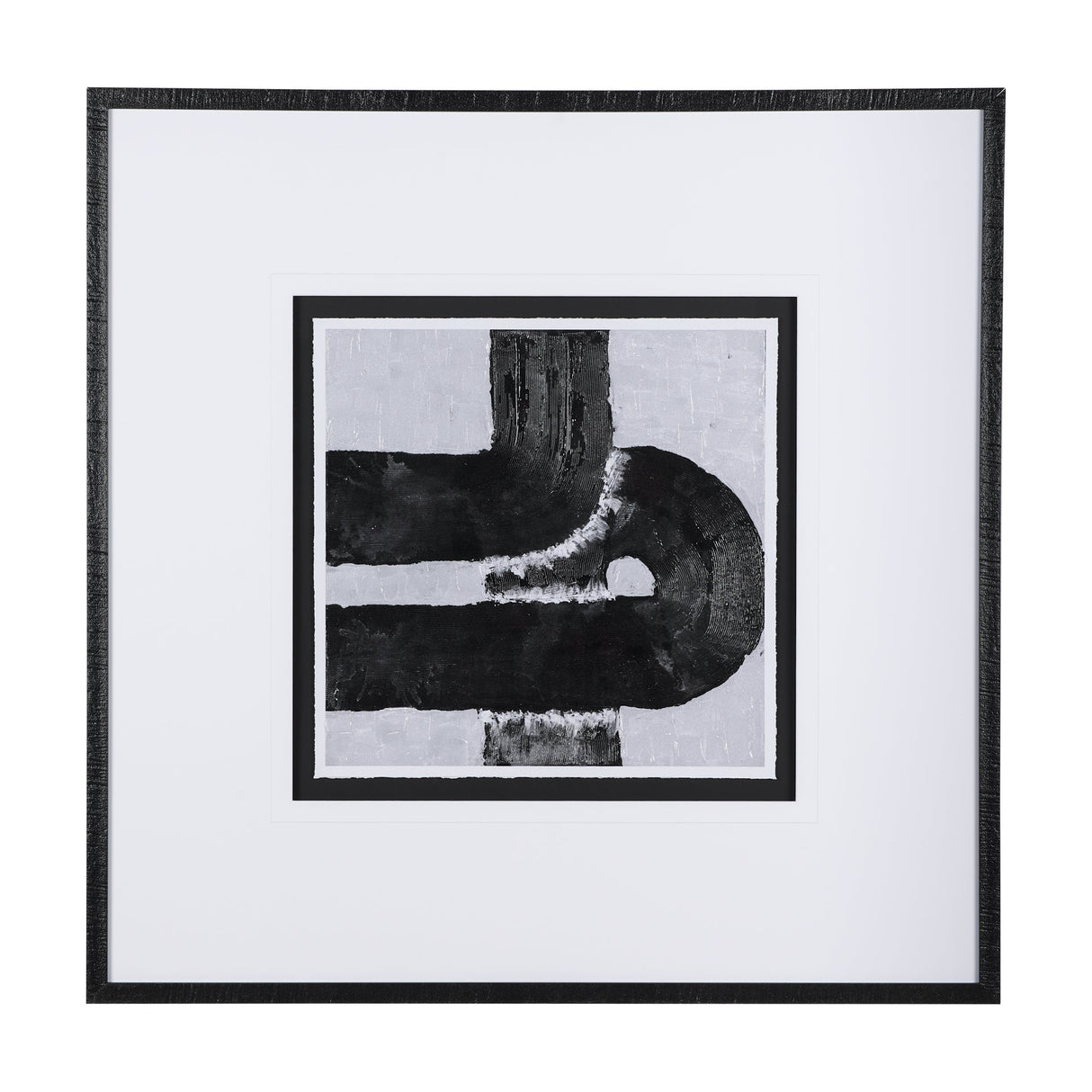 Pipes I by Chase a Hand Embellished Textured Framed Art Print Matted under Glass by Mercana at Eve Furniture