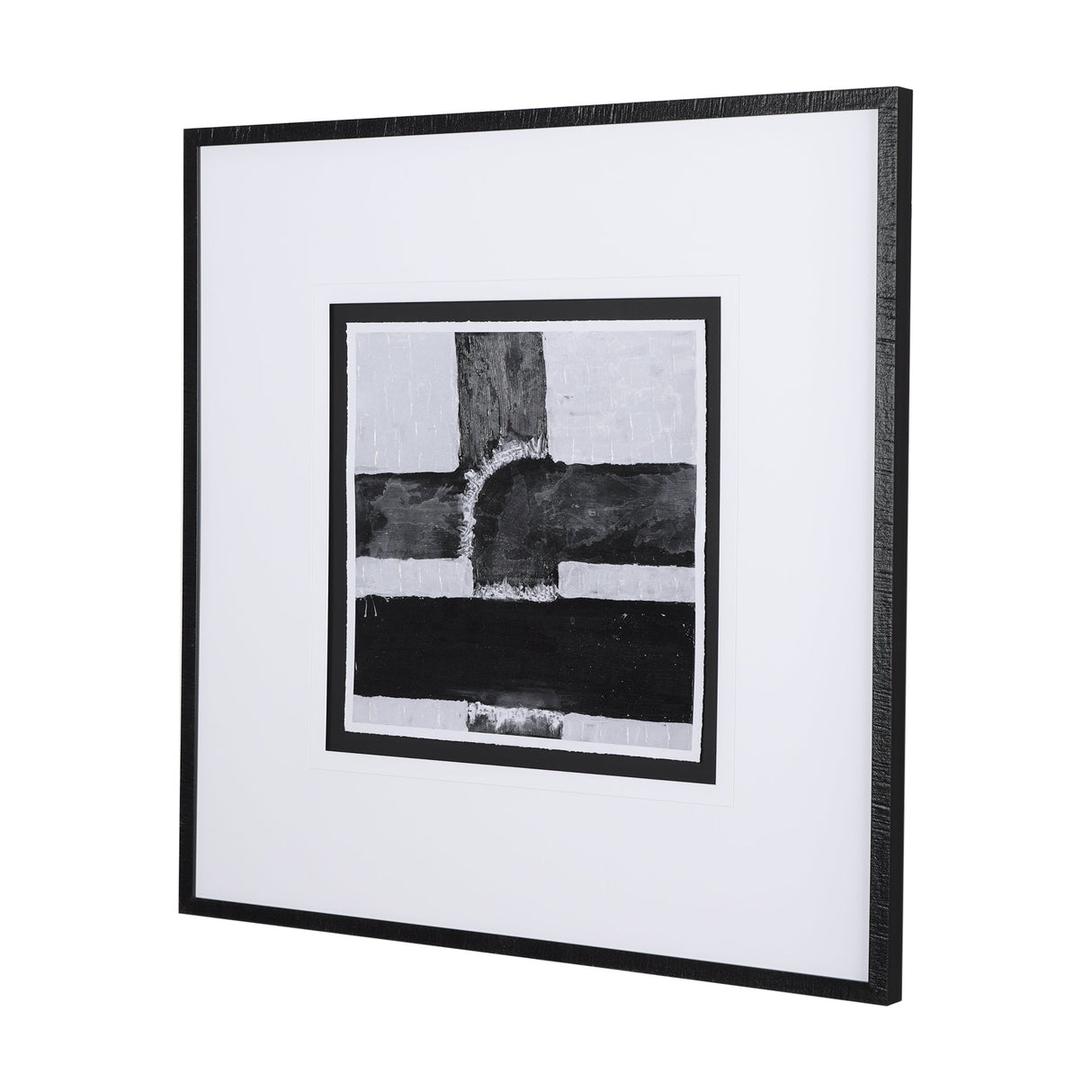 Pipes II by Chase a Hand Embellished Textured Framed Art Print Matted under Glass by Mercana at Eve Furniture