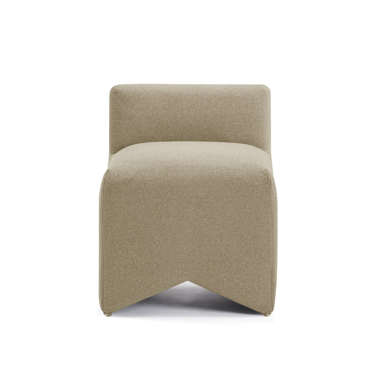 Pippa Taupe Vegan Mohair Accent Stool by TOV Furniture at Eve Furniture
