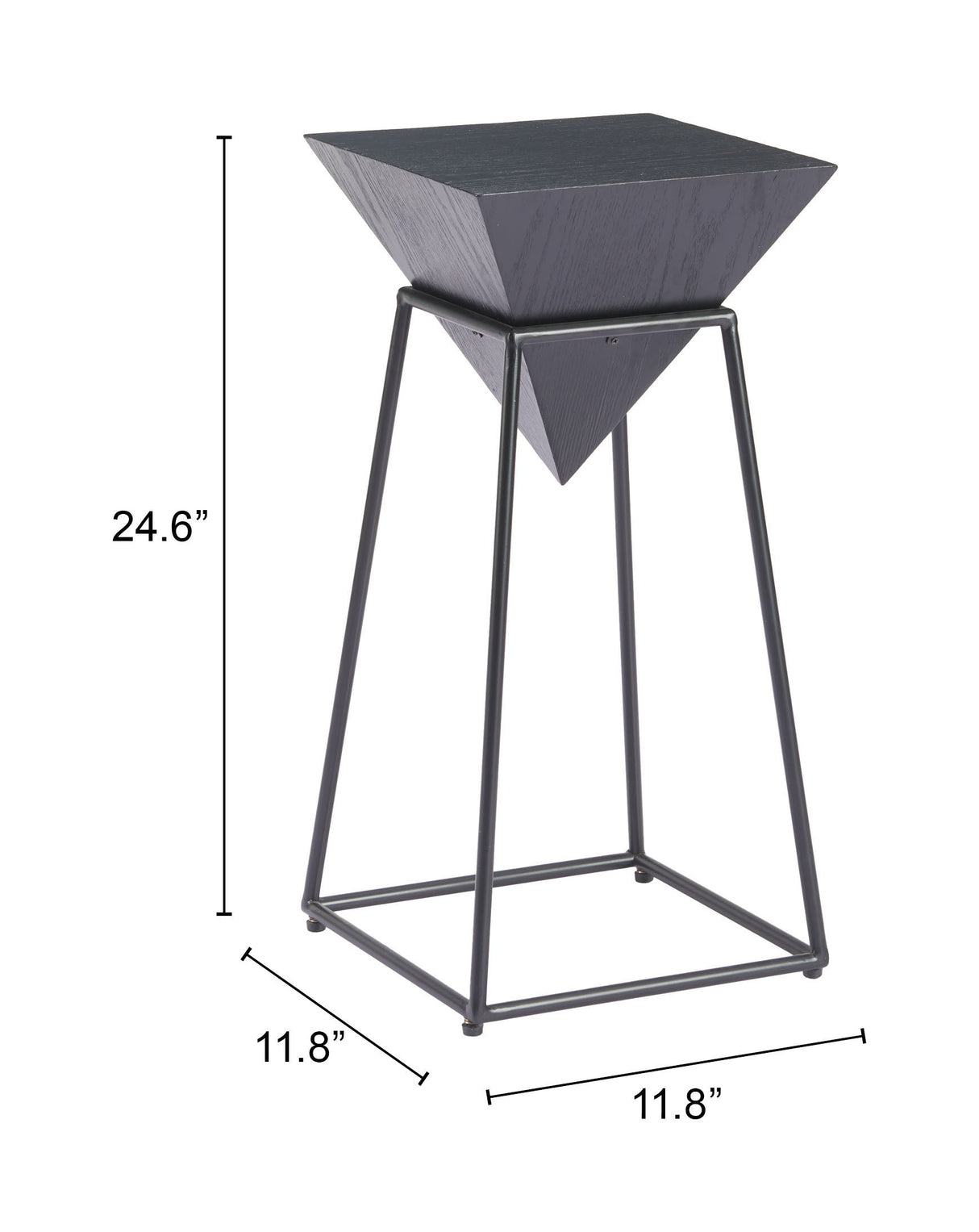 Pira Black Side Table by Zuomod at Eve Furniture