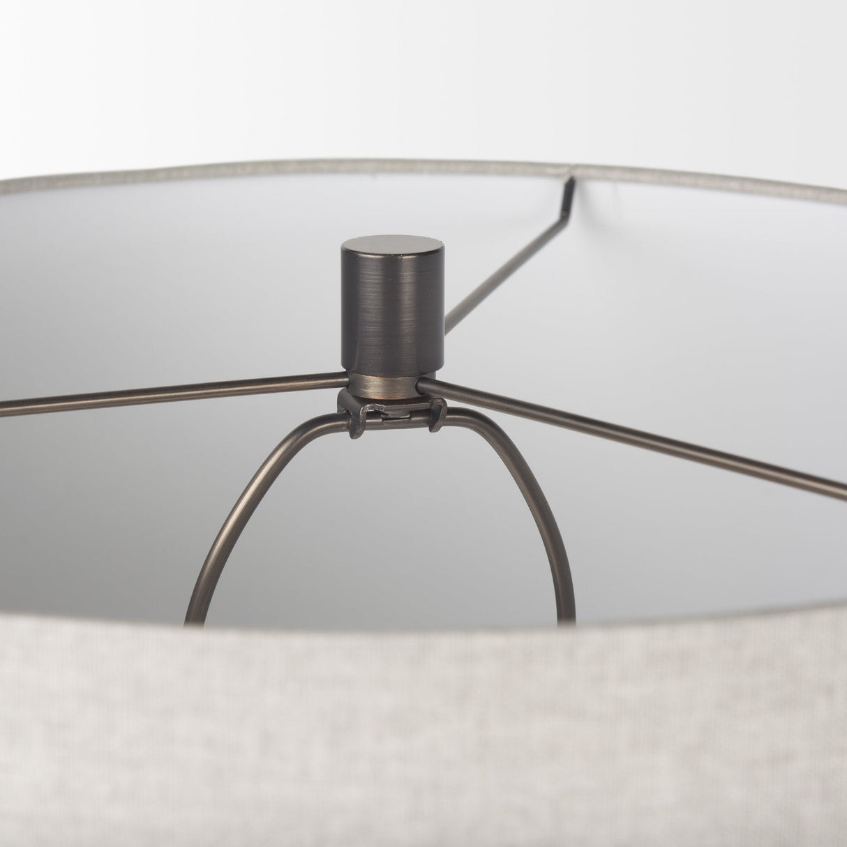 Piven Black w/ Gray Wash Textured Ceramic Table Lamp by Mercana at Eve Furniture
