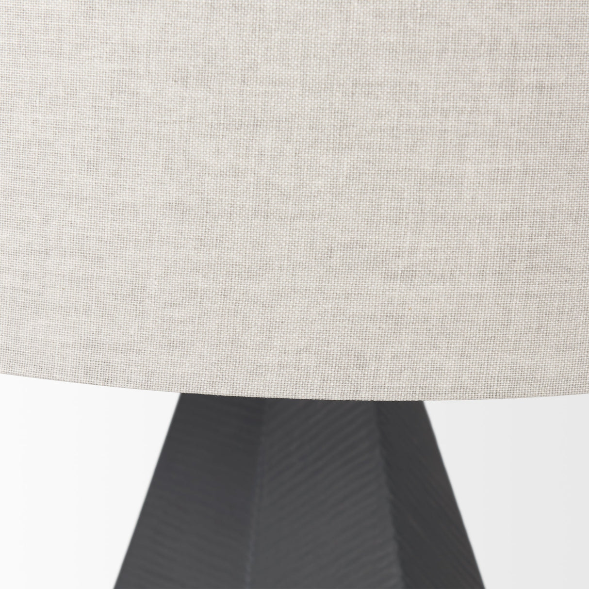 Piven Black w/ Gray Wash Textured Ceramic Table Lamp by Mercana at Eve Furniture