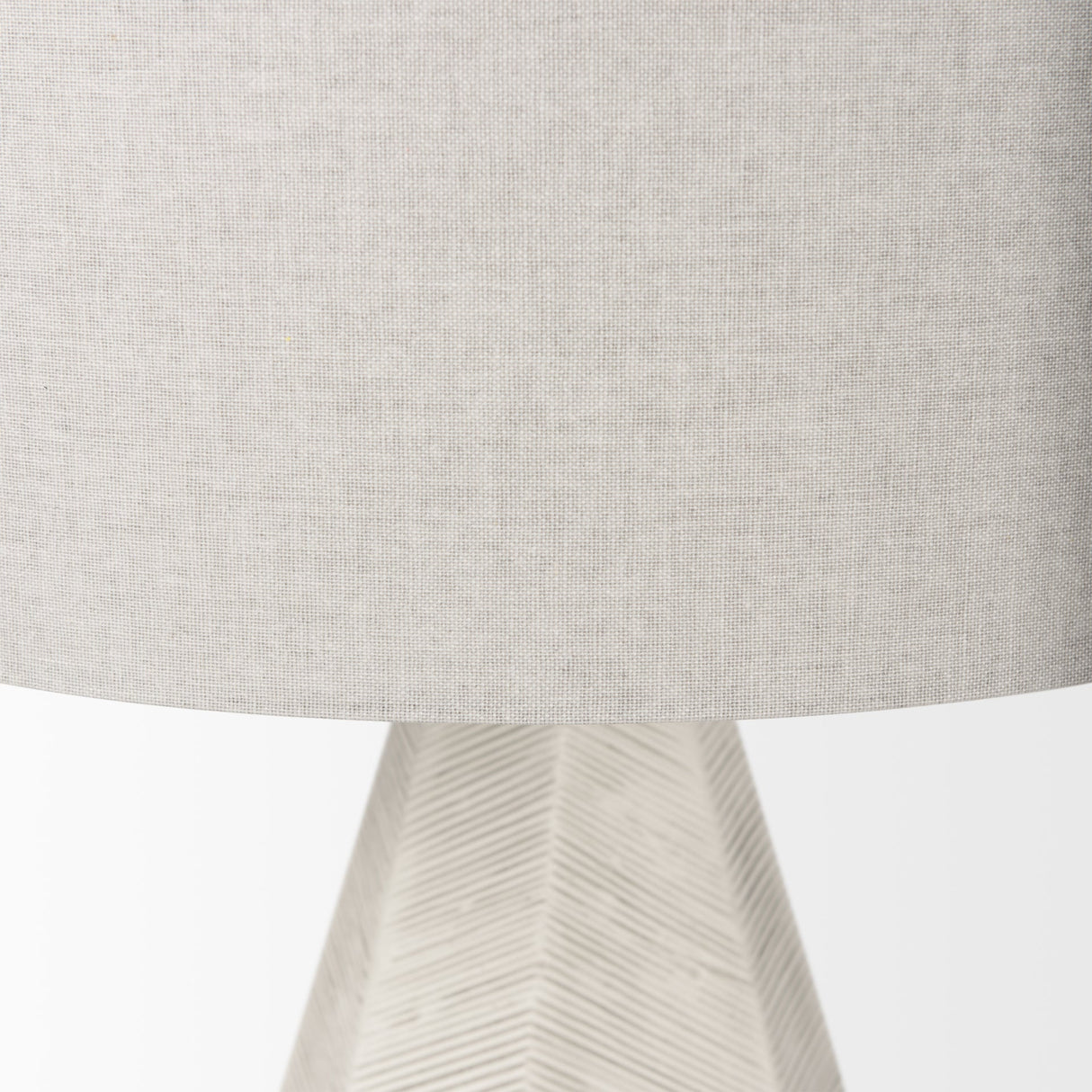 Piven White w/Antiqued Wash Textured Ceramic Table Lamp by Mercana at Eve Furniture