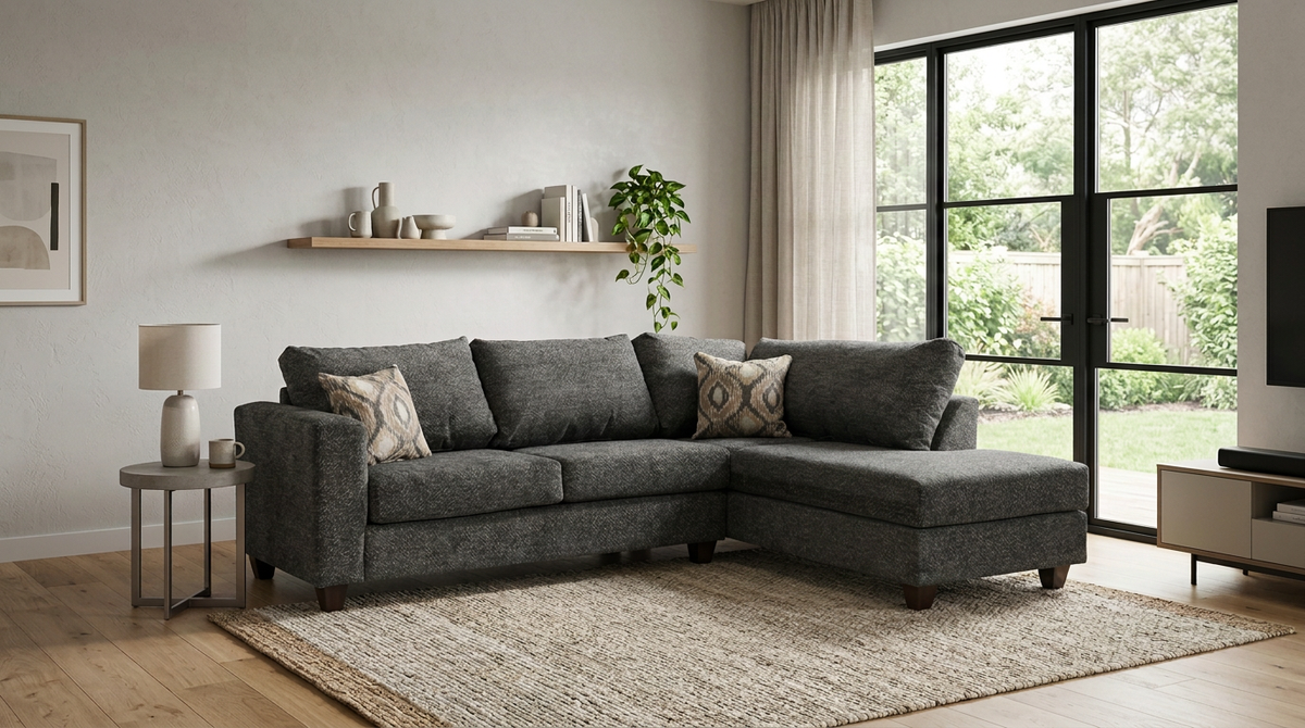 Plana Charcoal RAF Sectional