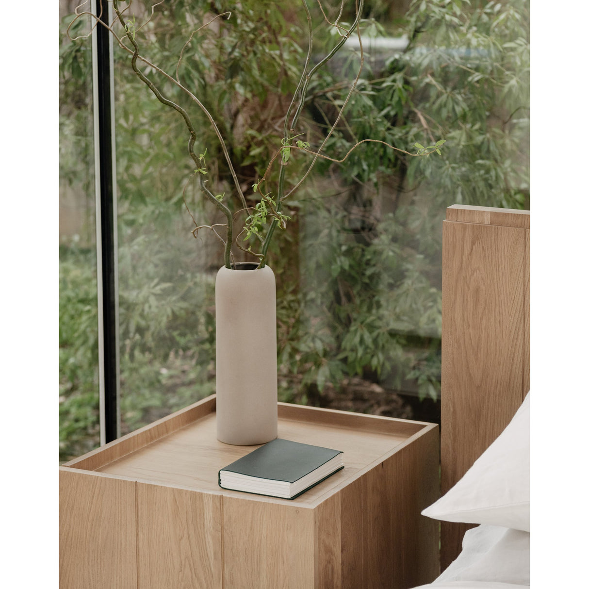 Plank Natural Nightstand by Moe's Home at Eve Furniture