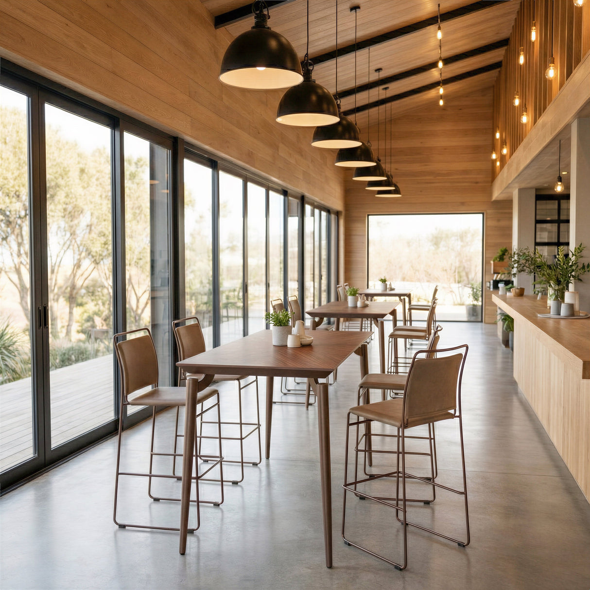 Plano Brown Bar Table by Zuomod at Eve Furniture