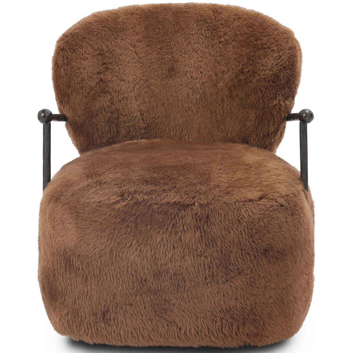 Plath Swivel Chair, Ochre Shearling by Four Hands by Four Hands at Eve Furniture