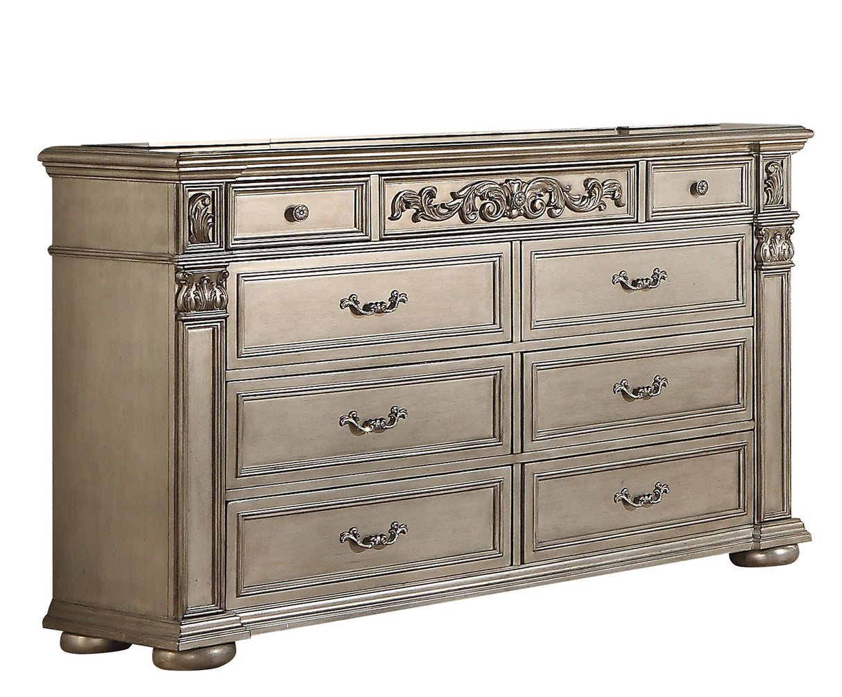 Platinum Silver Bedroom Set by Cosmos Furniture at Eve Furniture