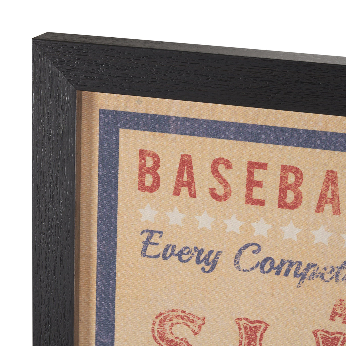 Play Ball by The Vintage Collection a Hand Embellished Framed Art Print by Mercana at Eve Furniture