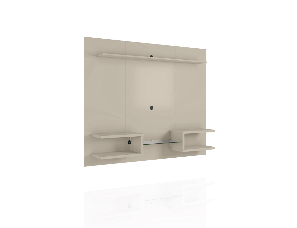 Plaza 64.25 Floating Entertainment Center in Off White by Manhattan Comfort at Eve Furniture