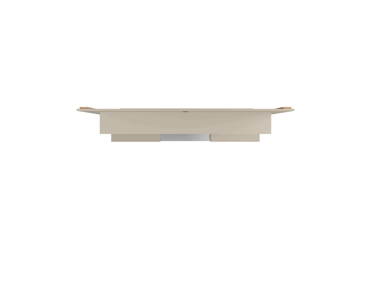 Plaza 64.25 Floating Entertainment Center in Off White by Manhattan Comfort at Eve Furniture