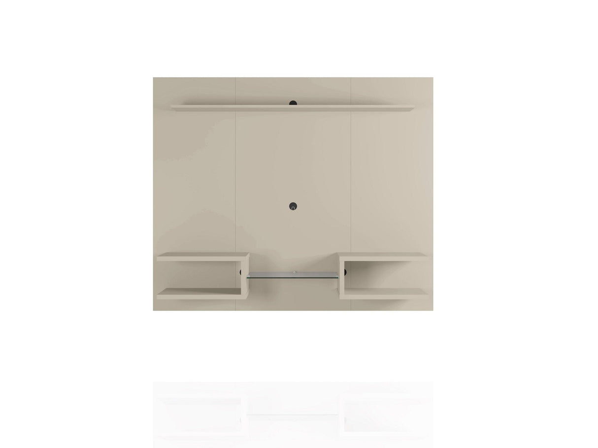 Plaza 64.25 Floating Entertainment Center in Off White by Manhattan Comfort at Eve Furniture